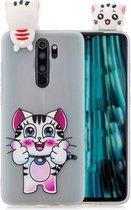 Voor Geschikt voor Xiaomi Redmi Note 8 Pro schokbestendig Cartoon TPU beschermhoes (kat)