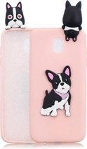 Voor Xiaomi Redmi 8A schokbestendig 3D liggend Cartoon TPU beschermhoes (schattige hond)