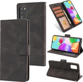 Voor Samsung Galaxy A41 Fantasy Klassiek Huidgevoel Kalfsleer Textuur Magnetische gesp Horizontale Flip PU lederen tas met houder & kaartsleuf & portemonnee (zwart)