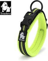 Truelove halsband - Halsband - Honden halsband - Halsband voor honden- Neon Geel M 40-45 CM