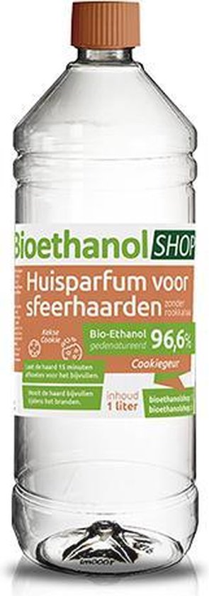 Bioéthanol Parfum Orange - Lot De 2 X 1L - Pour Cheminée Intérieure/Extérieure - Sans Fumée