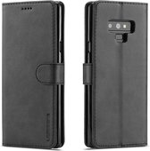 Voor Galaxy Note 9 LC.IMEEKE kalfsleer Horizontale flip lederen tas, met houder & kaartsleuven & portemonnee (zwart)