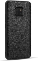 Voor Huawei Mate20 Pro Lychee Graan Cortex Anti-vallen TPU Mobiele Telefoon Shell Beschermhoes (Zwart)