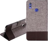 Voor Huawei Honor Note 10 MUXMA MX102 Horizontale Flip Canvas Leren Case met Standaard & Kaartsleuf & Portemonnee Functie (Bruin)