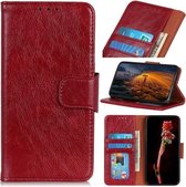 Voor Huawei nova 7 5G Nappa Texture Horizontale Flip Leather Case met houder & kaartsleuven & portemonnee (rood)