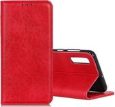 Voor Galaxy A70s Magnetische Retro Crazy Horse Texture Horizontale Flip Leren Case met Houder & Kaartsleuven (Rood)