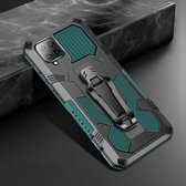 Voor Samsung Galaxy A42 5G Machine Armor Warrior schokbestendige pc + TPU beschermhoes (legergroen)