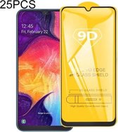 25 PCS 9D Full Glue Full Screen gehard glasfilm voor Galaxy A6 + (2018)