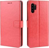 Voor Galaxy Note10 + Retro Crazy Horse Texture Horizontale Flip Leather Case met houder & kaartsleuven & fotolijst (rood)