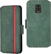 Voor Xiaomi Redmi Note 9 Pro / Note 9S / Note 9 Pro Max Retro Frosted Oil-side horizontale flip lederen tas met houder en kaartsleuven (groen)