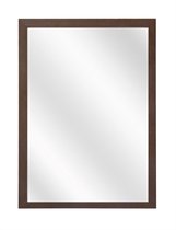 Spiegel met Vlakke Houten Lijst - Koloniaal - 50 x 60 cm