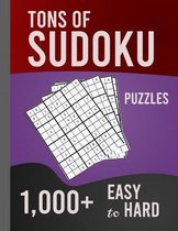 Tons of Sudoku 1,000+ Easy to Hard Puzzles