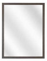 Spiegel met Vlakke Houten Lijst - Antraciet Eik - 40 x 50 cm