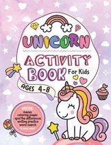 Unicorn Activity Book for Kids Ages 4-8