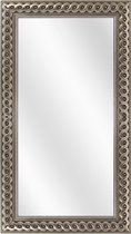 Spiegel met Gevlochten Houten Lijst - Zilver - 40 x 120 cm