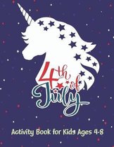 4th of july activity book for kids ages 4-8