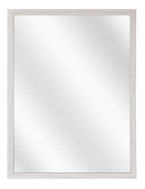 Spiegel met Vlakke Houten Lijst - Wit Eik - 24 x 30 cm