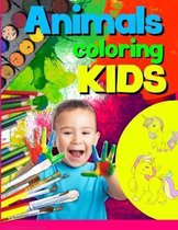 Animals coloring kids: Kids Coloring Books Animal
