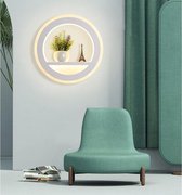 LED wandlamp met decorplaats 30W dimbaar 3 in 1 kleur