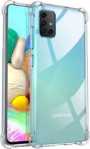 Samsung Galaxy A71 hoesje - samsung A71 hoesje - hoesje voor samsung A71 - A71 hoesje - beschermhoesje - hoesje samsung galaxy A71 - hoesje A71 - siliconen hoesje - transparant sho