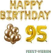 95 jaar Verjaardag Versiering Ballon Pakket Goud