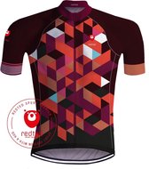 Wielershirt - Escher's Cubes Rood - REDTED(XXL)