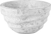 PTMD Veto cream ceramic wide pot round s