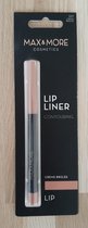 Lipliner - Max&More cosmetics - col. 337 creme brulee - lippenpotlood - naturel