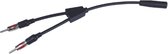 Caliber ANT 625 tussenstuk voor kabels 2xDIN DIN Zwart