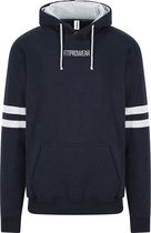 FitProWear Captain Heavyweight Hoodie - Donkerblauw/Grijs - Maat XXL/2XL - Mannen - Hoodie - Trui  - Sweater - Sporttrui - Sportkleding - Casual kleding - Trui Heren