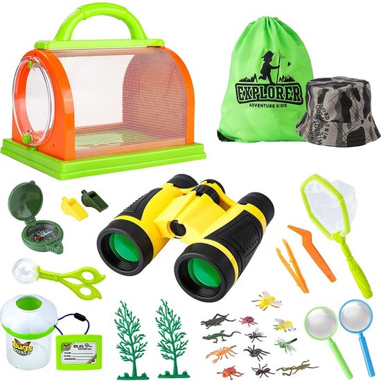 Hechting Versnipperd Darmen CampGear® - Buitenspeelgoed set XL - Camping speelgoed - Insectenpotje -  Insecten... | bol.com