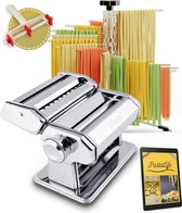 PastaLife Pastamachine – Pasta droogrek – Pastamaker - Snijder - Inclusief ebook kookboek met 9 pasta recepten