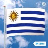 Vlag Uruguay 200x300cm - Glanspoly