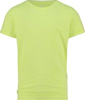 Vingino T-shirt Essentials Meisjes Katoen Neon Geel Maat 176