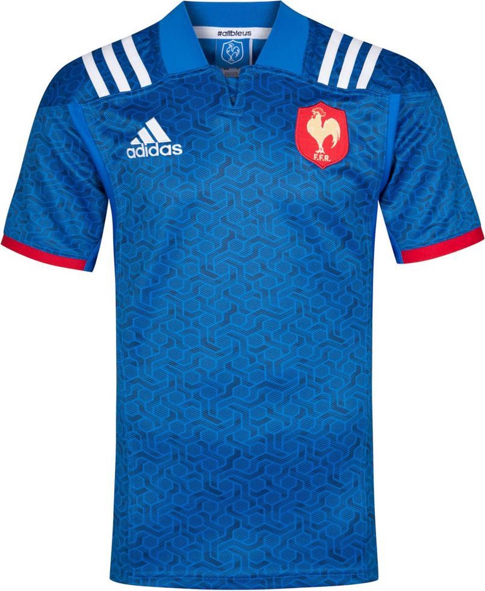 Adidas FFR France rugby shirt maat large