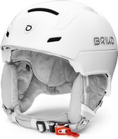 Briko Ambra Skihelm Matt SH Pearl White - Maat M/L