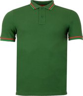 Sundek Sundek Brice Poloshirt - Mannen - groen - roze - lichtgroen