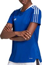 adidas Tiro 21 Sportshirt - Maat S  - Vrouwen - Blauw/Wit