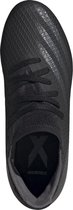 Adidas X Ghosted.3 FG Junior - Zwart/Grijs - Maat 35 1/3