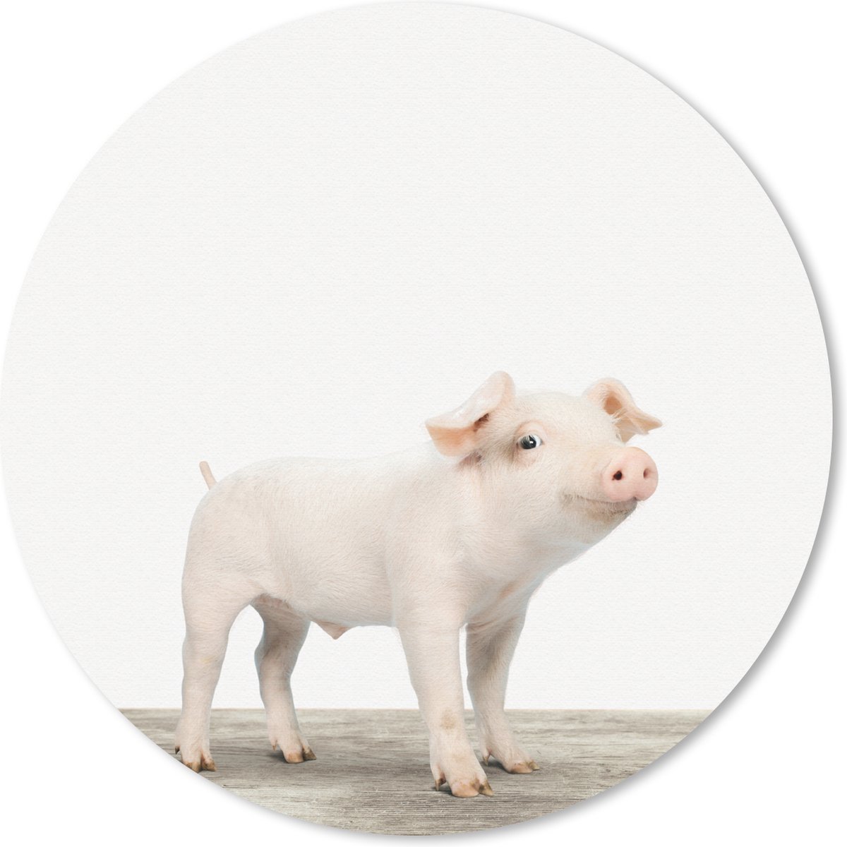 Muismat Animalprintshop - Big dierenprint Muismat rond - 30x30 cm - Muismat met foto