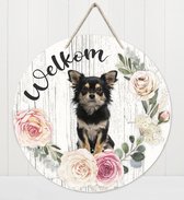 Welkom - Chihuahua | Muurdecoratie - Bordje Hond