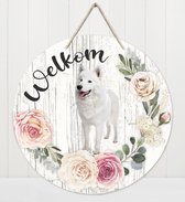 Welkom - Samojeet | Muurdecoratie - Bordje Hond