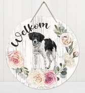 Welkom - Friese Stabij | Muurdecoratie - Bordje Hond