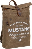 Mustang ® Genua - Rugtas - Rugzak - Backpack - Heavy waxed - Canvas - Army Brown