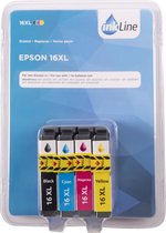 Inkline Inkt Cartridges Epson 16XL - 4-pack