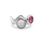 Melano Vivid Vibe On ring set - dames - zilverkleurig - maat 50