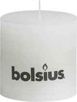 Rustieke Bolsius Stompkaars 100/100 - Wit