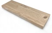 Oud eiken plank recht 80 x 20 cm - eikenhouten plank
