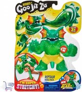 Heroes of Goo Jit Zu - Reptaur Hero Pack Speelfiguur + 3 stickers! | Superhelden Speelgoed Speelpop | Actiefiguur voor kinderen jongens meisjes | Squishies Squishy Stretch Twist | Goo Jit Zu 