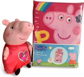 Peppa Big Hooray! - Dekbedovertrek Eenpersoons + Pluche pop Peppa met jurk hartje